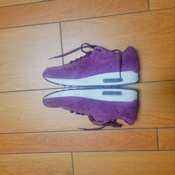 Nike Air Max 1 Premium Bordeaux Desert Sand - Picture 1 of 9